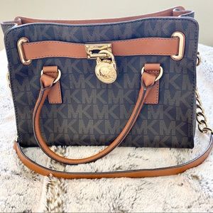 Michael Kors Signature Leather Satchel